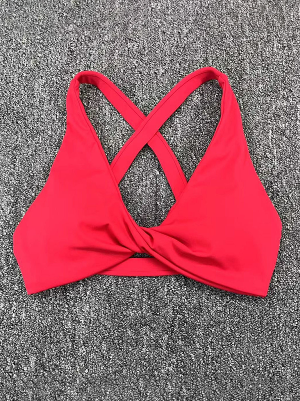 GR  | Enganliegend schnelltrocknender Sport Yoga-BH für Outdoor-Laufen Cross-Back Fitness-Unterwäsche