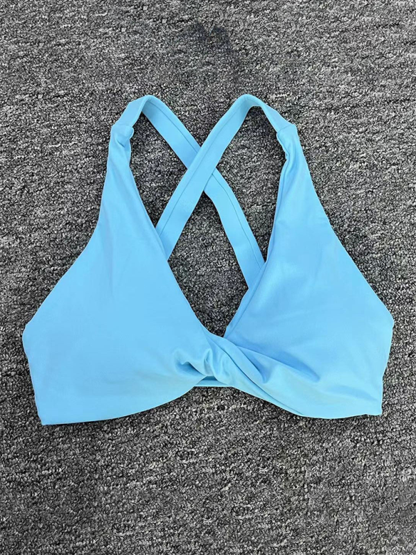 GR  | Enganliegend schnelltrocknender Sport Yoga-BH für Outdoor-Laufen Cross-Back Fitness-Unterwäsche