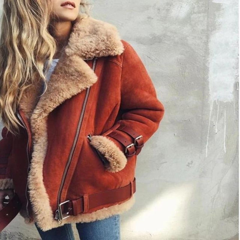GR | Oversized shearling jacket