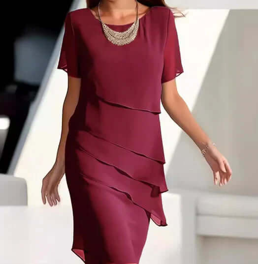 GR | Marineblaues Ärmelloses Einfaches Minikleid