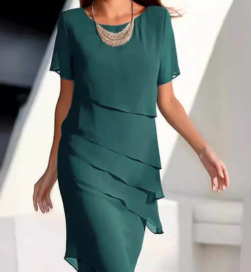GR | Marineblaues Ärmelloses Einfaches Minikleid