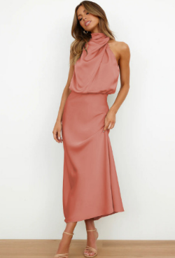 GR | Elegant satin dress