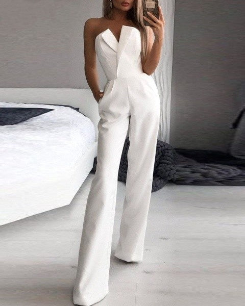GR | Sleeveless jumpsuit red