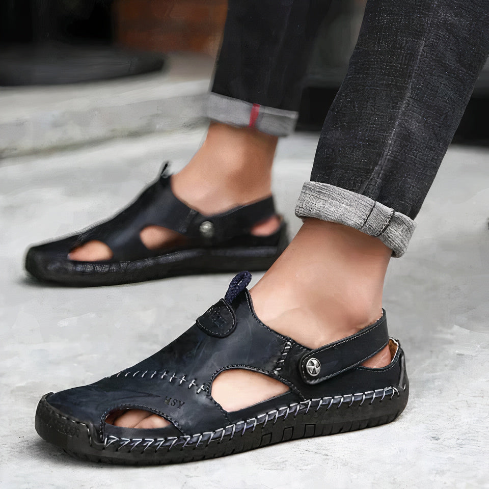 GR | Orthopedic leather sandals