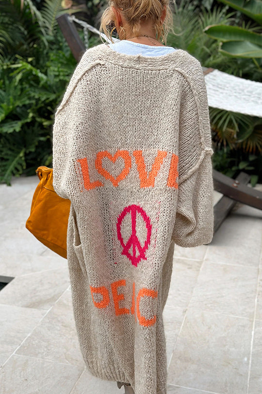 GR - Cozy oversized knit cardigan
