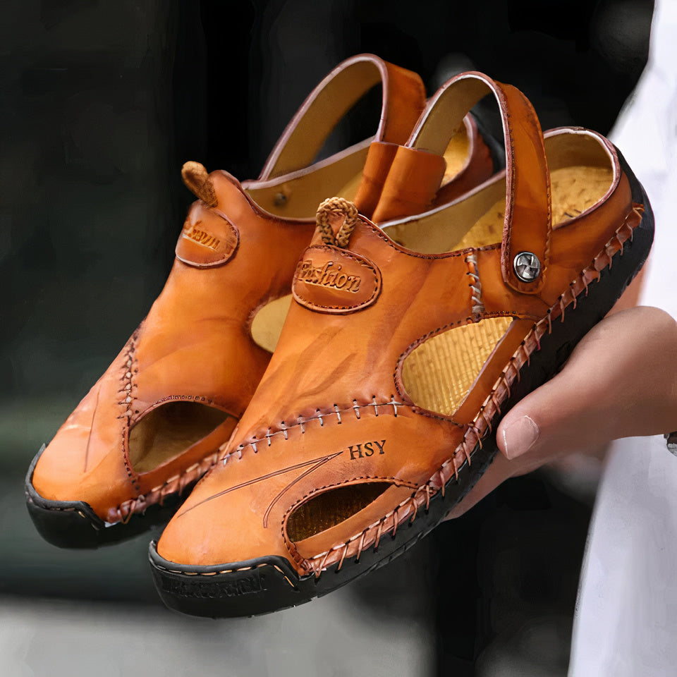 GR | Orthopedic leather sandals