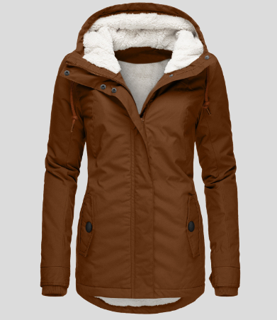 GR | Hood | Zipper | Winter jacket | Women's jacket