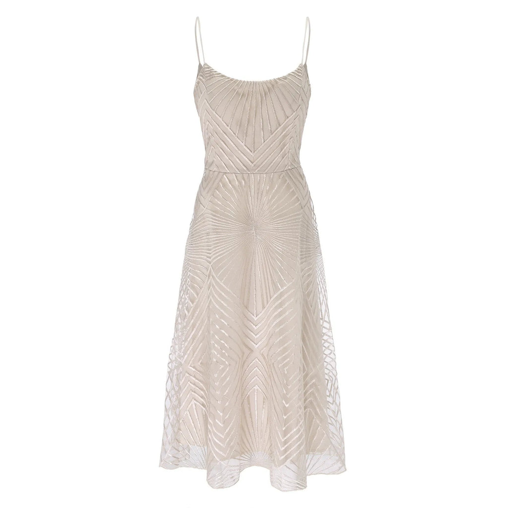 GR | Damen Besticktes Luxuskleid