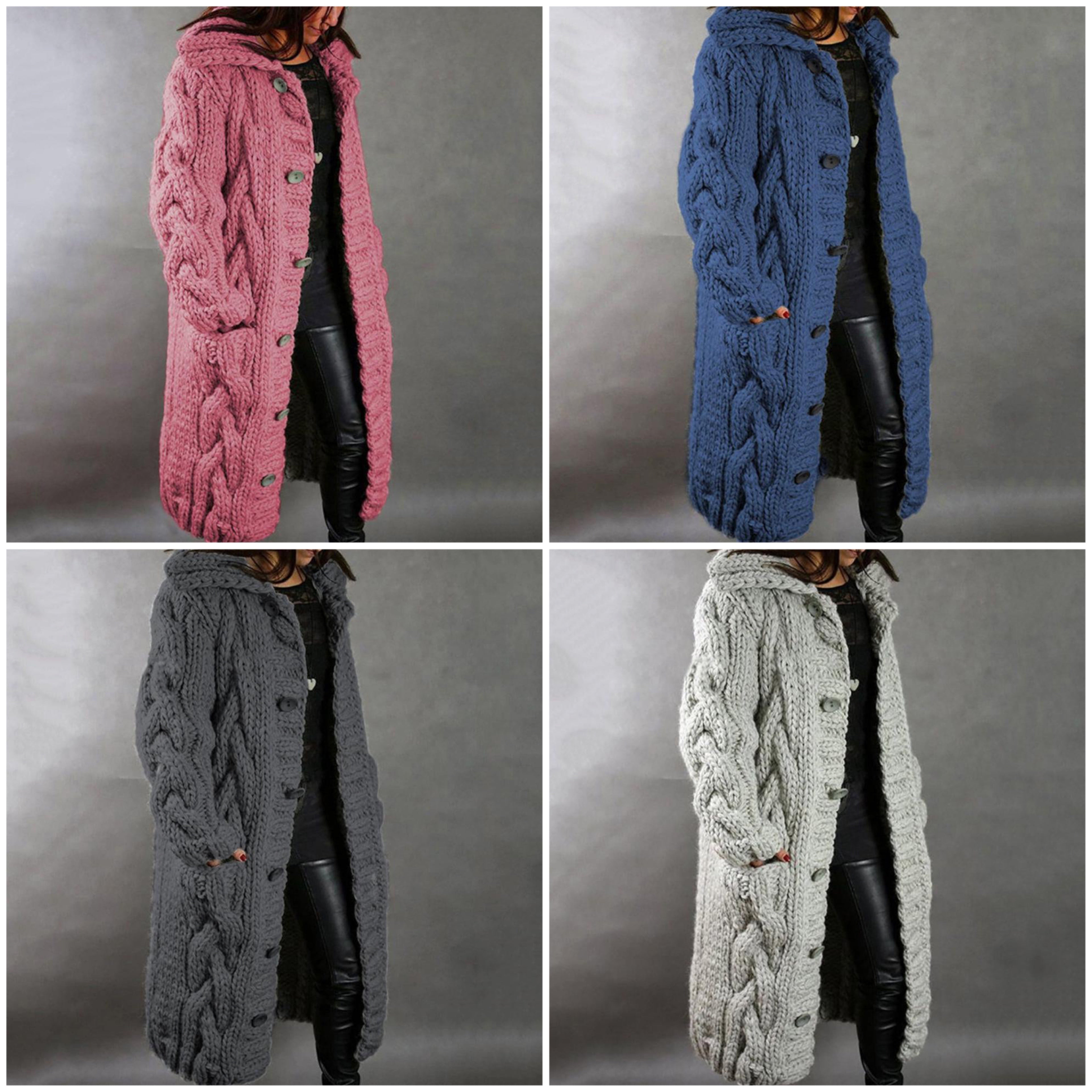 GR | Warme Longstrickjacke