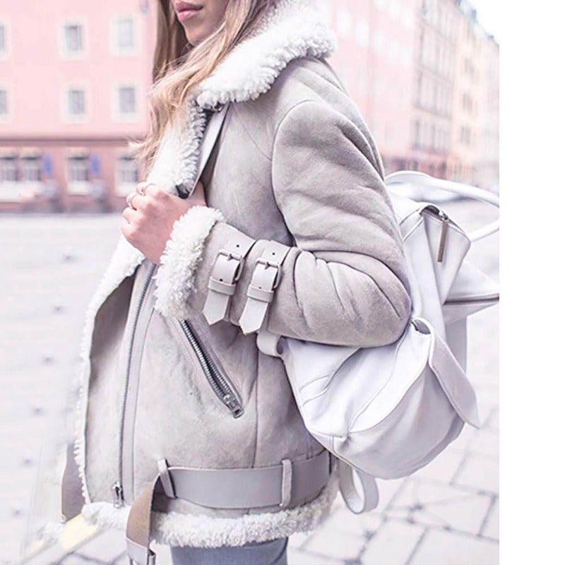 GR | Oversized shearling jacket