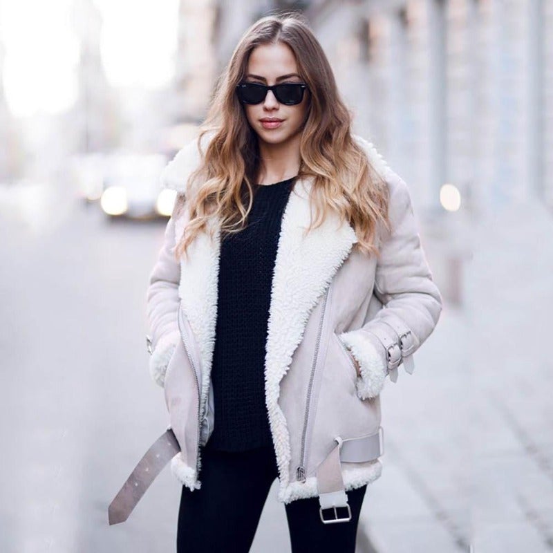 GR | Oversized shearling jacket