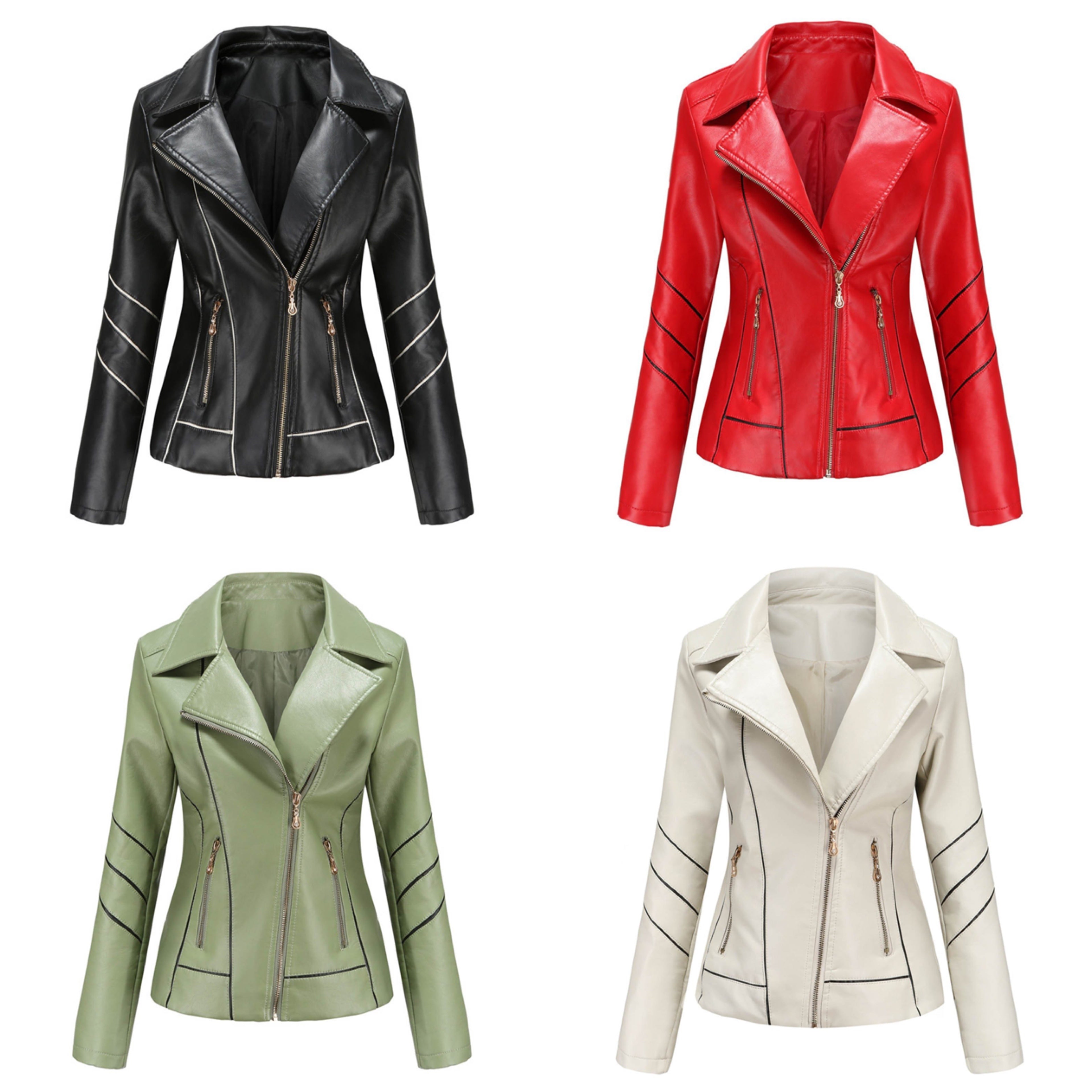 GR | Casual leather blazer