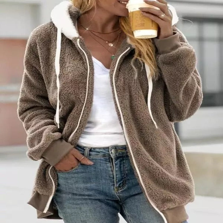GR | Lässige Plüsch-Sweatshirt