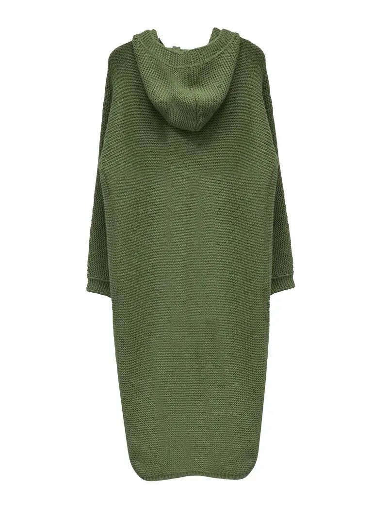 GR | Warme, Lange Strickjacke