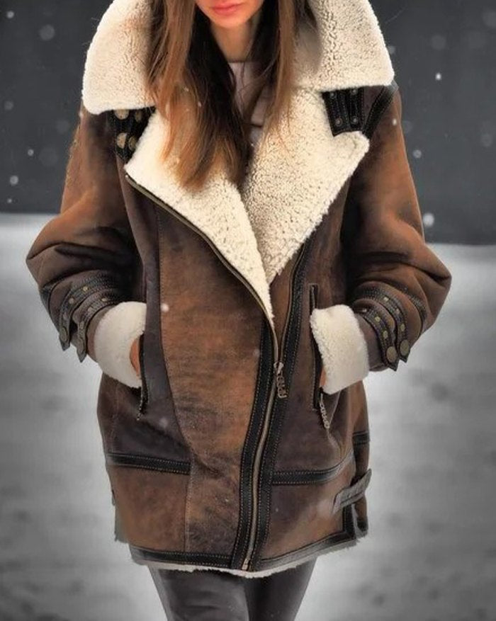 warm, cuddly lined women's jacket