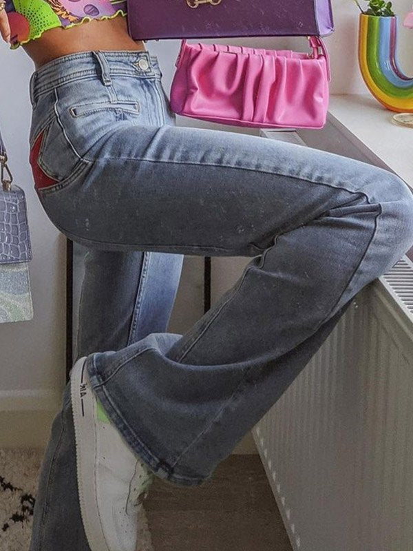 GR | Jeans With Back Star Patch