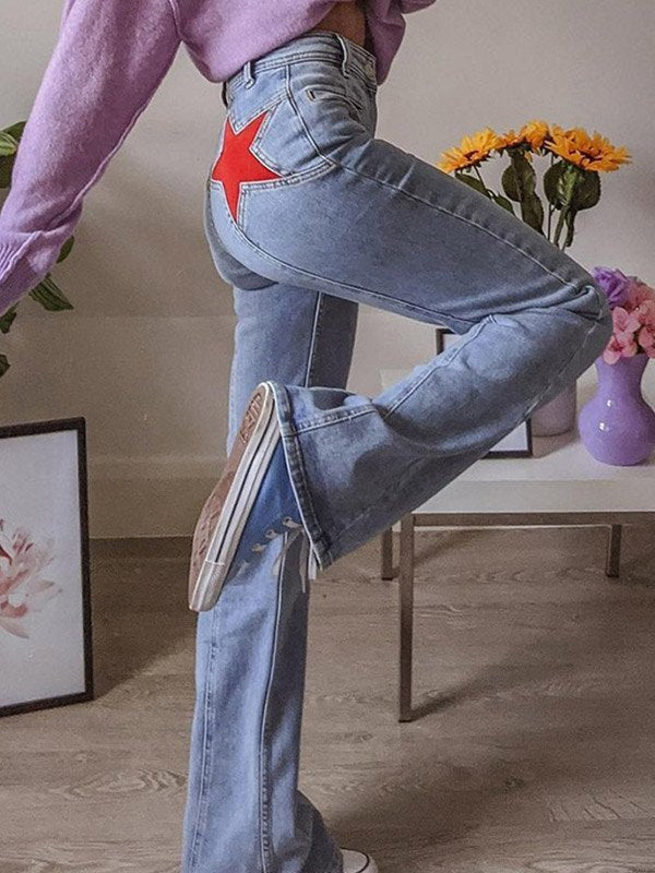 GR | Jeans With Back Star Patch