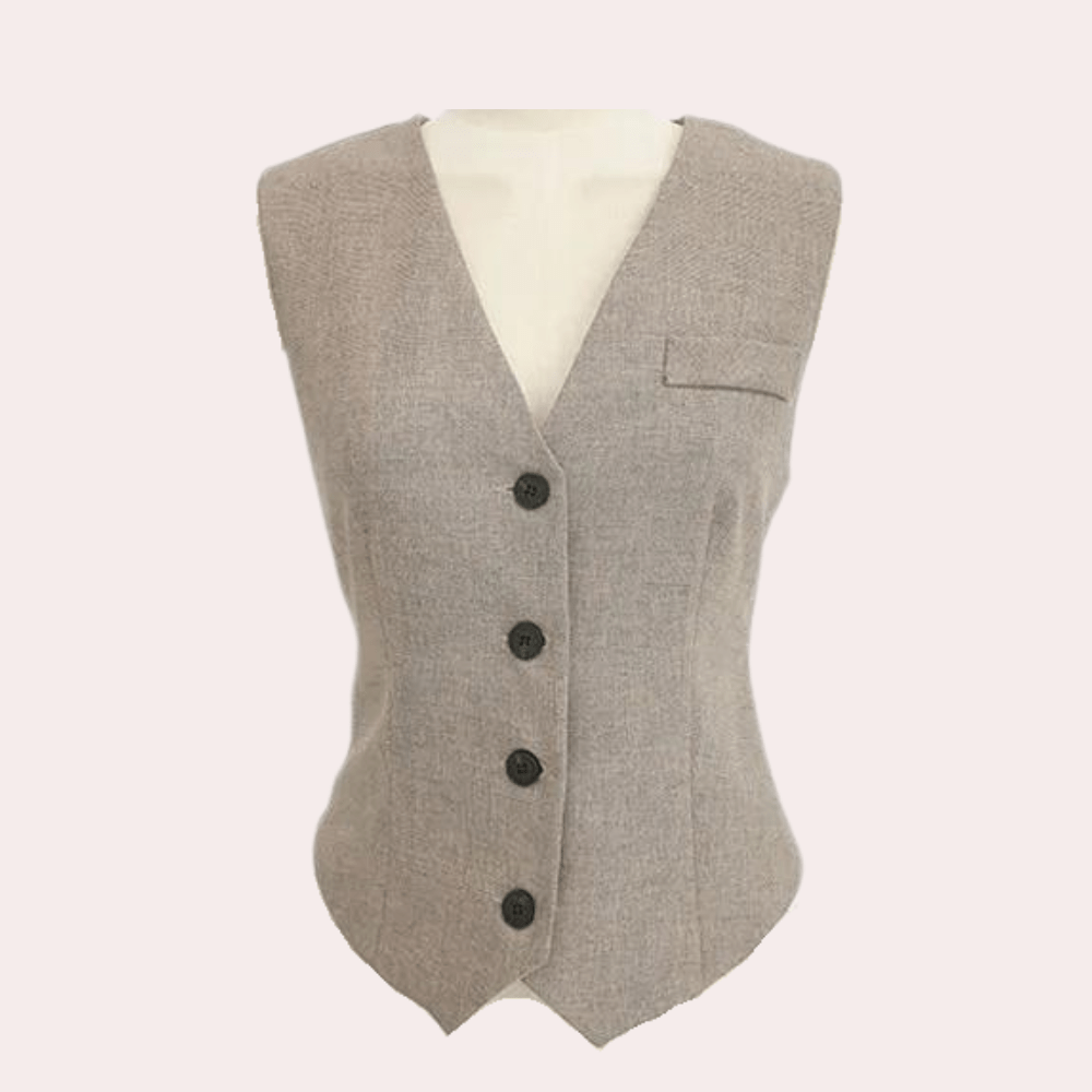 GR | Women's Clothing Set Elegant 3-Piece Women's Set Stylish Trousers, Vest and Chic Blazer