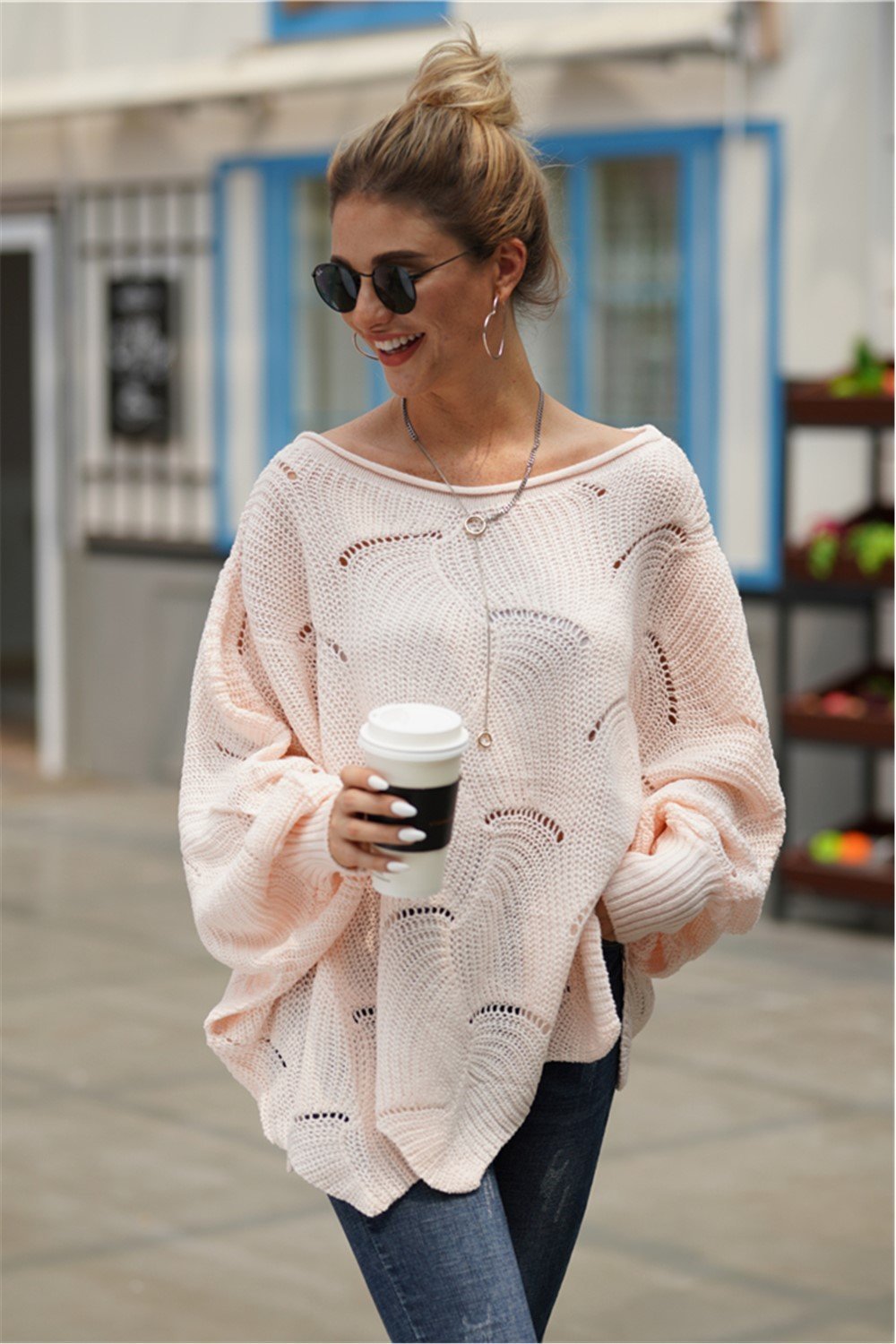 GR Es wird alles gut Strickpullover - Grün