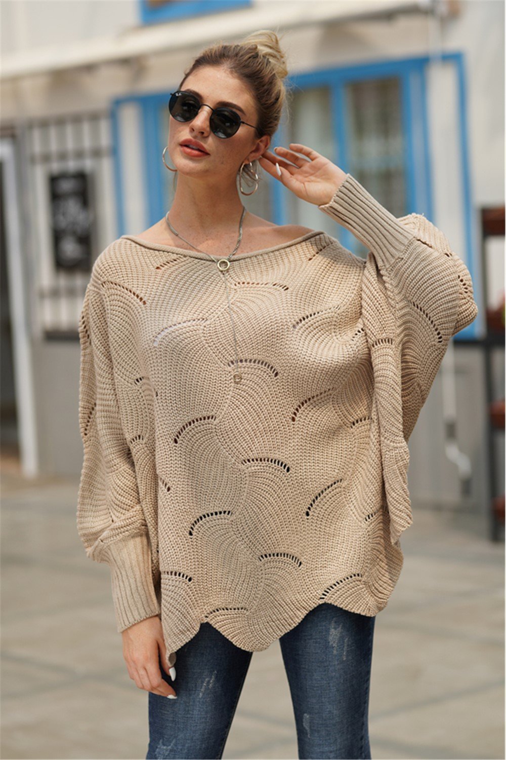 GR Es wird alles gut Strickpullover - Grün