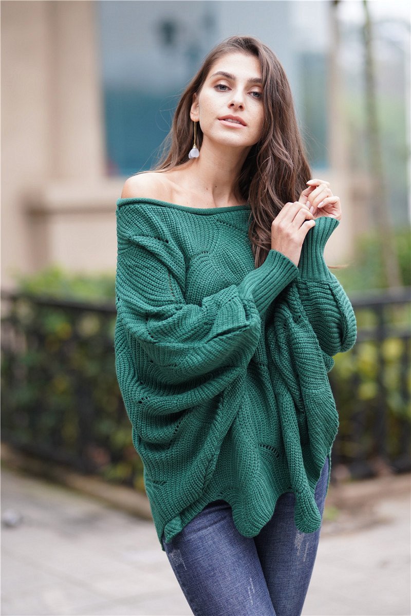 GR Es wird alles gut Strickpullover - Grün