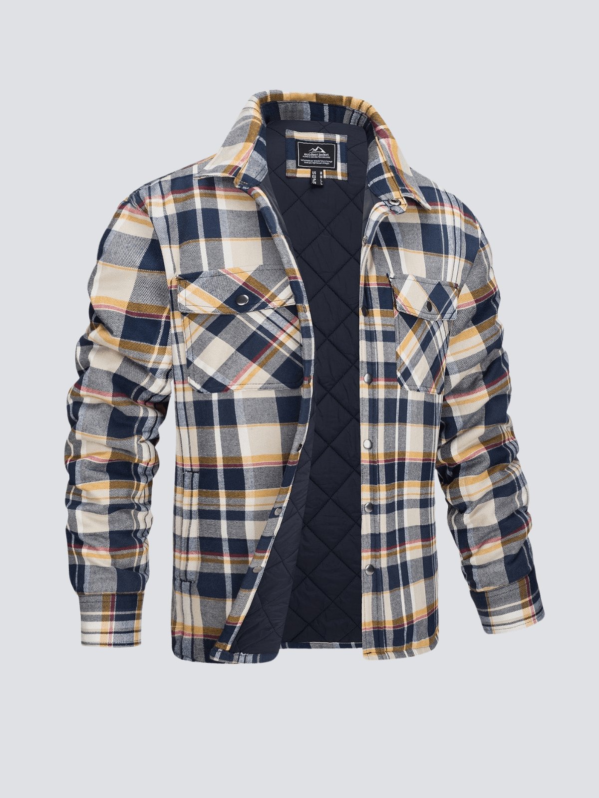 GR | Casual long-sleeved striped jacket with buttons