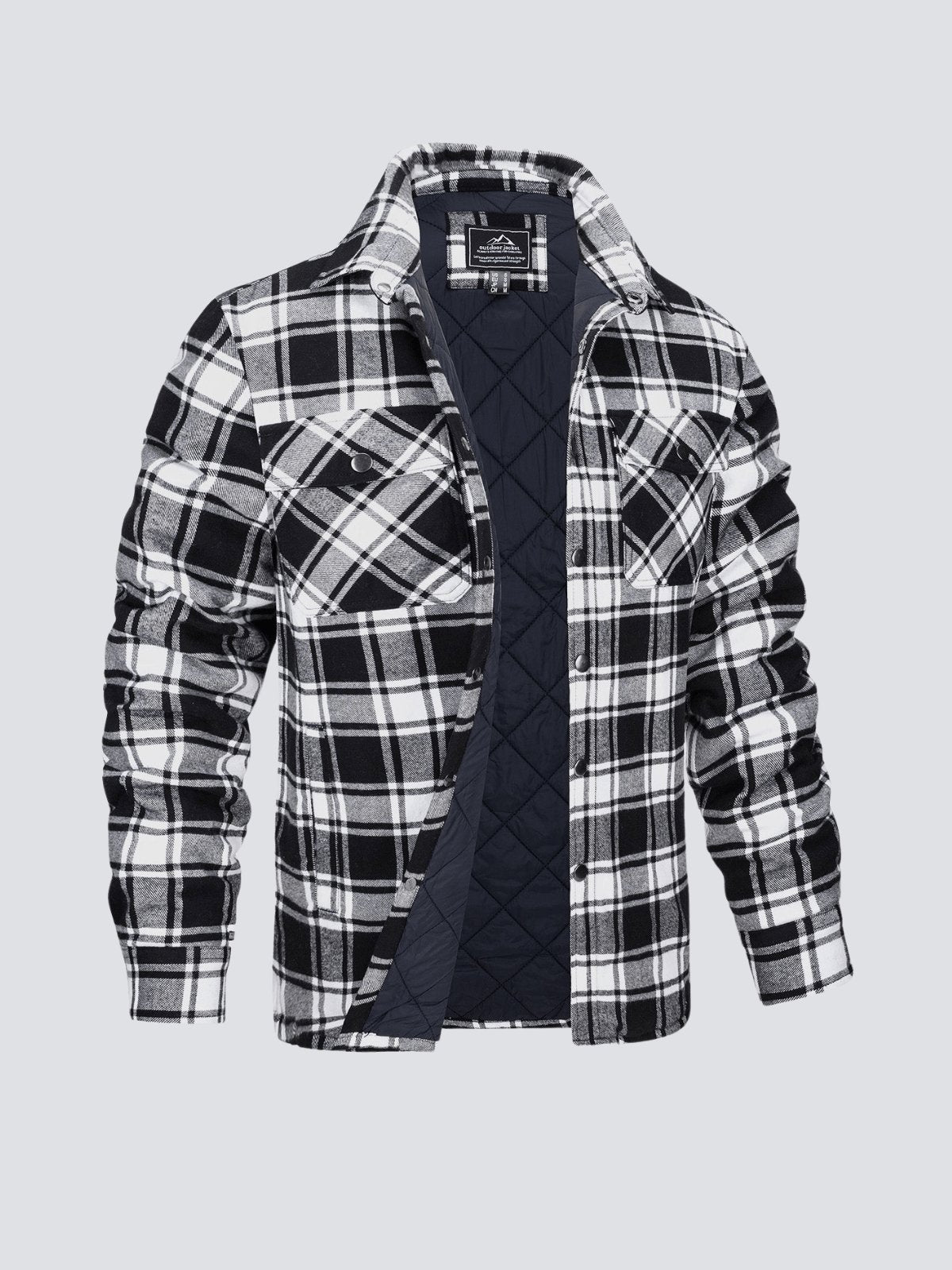 GR | Casual long-sleeved striped jacket with buttons