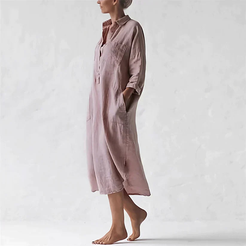 GR - Stylish long pink dress