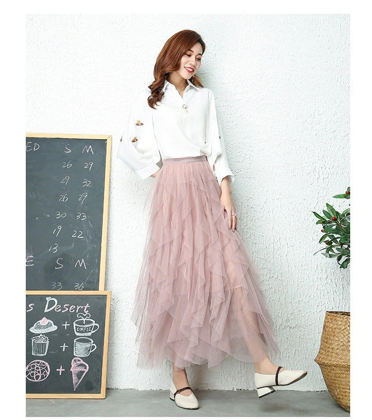 GR High Waist Pleated Skirt