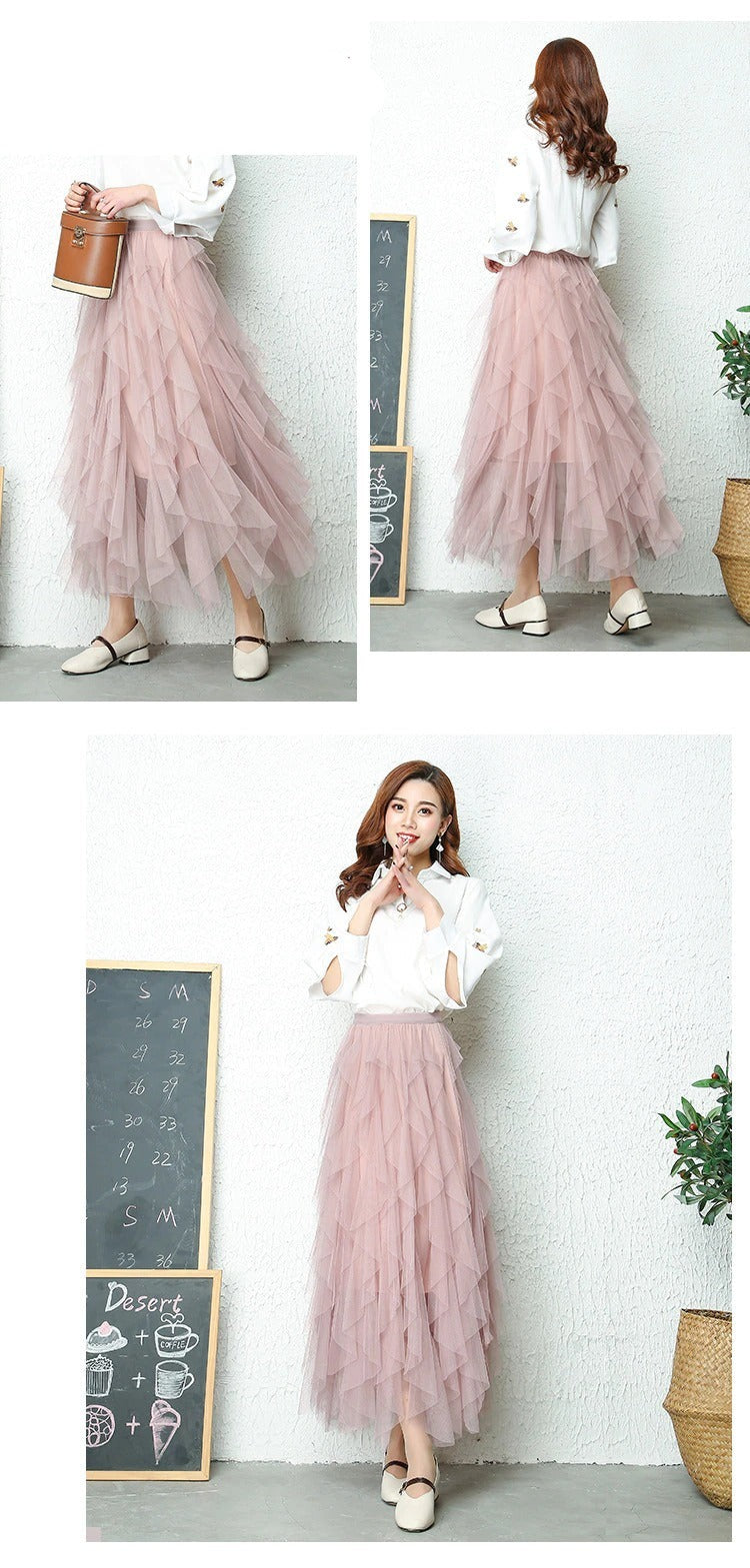 GR High Waist Pleated Skirt