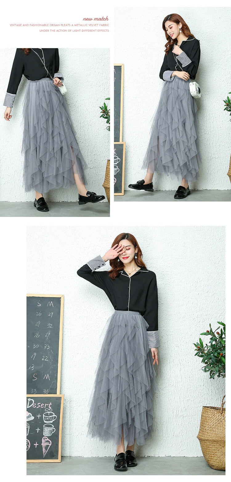 GR High Waist Pleated Skirt