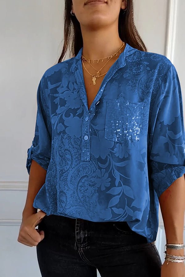 GR | Glamorous sequined top for festive occasions