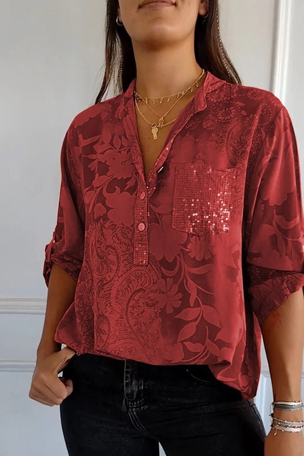 GR | Glamorous sequined top for festive occasions