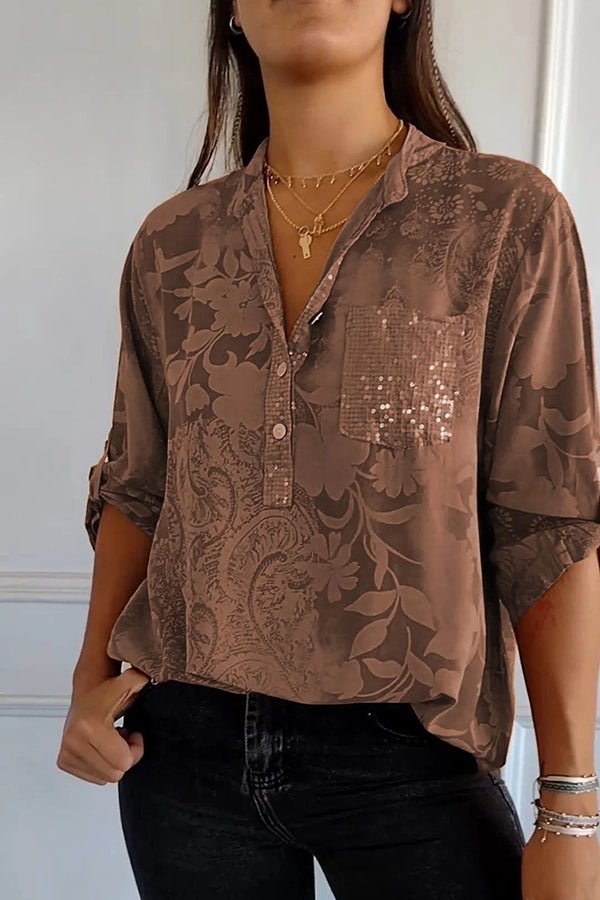 GR | Glamorous sequined top for festive occasions