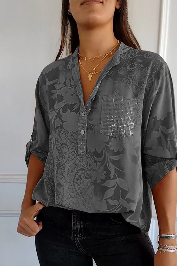 GR | Glamorous sequined top for festive occasions