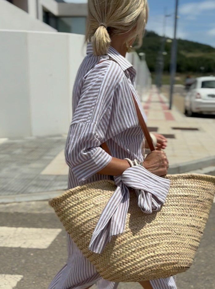 GR | Classic Striped Shirt Dress