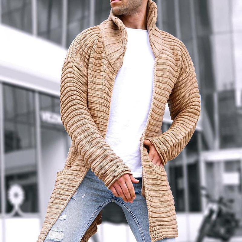 GR | Cardigan with stand-up collar