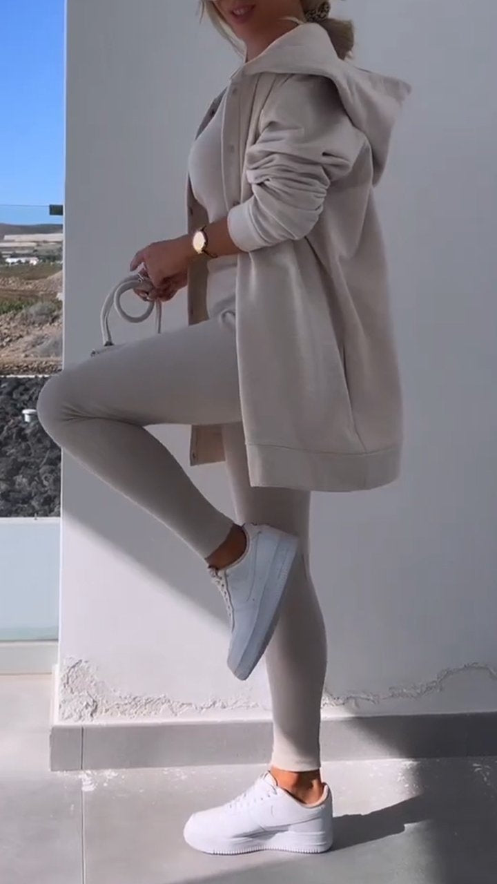 GR | Weste Und Sweatshirt Mit Kapuze