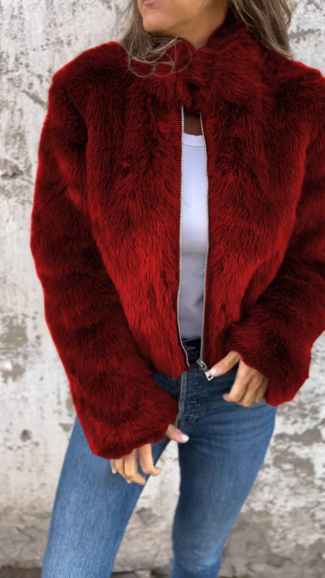 GR | Faux fur jacket
