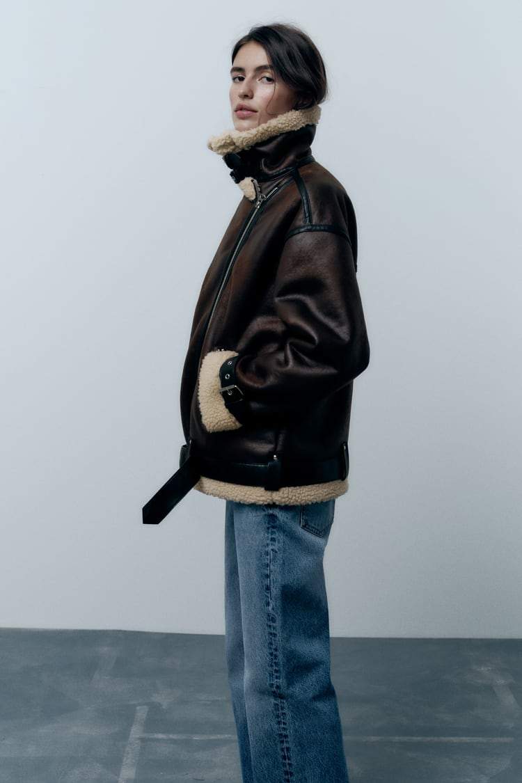 GR | Jacket with faux leather lapels