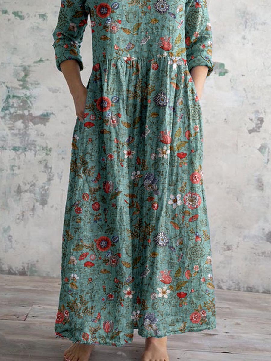 GR | V-neck floral dress