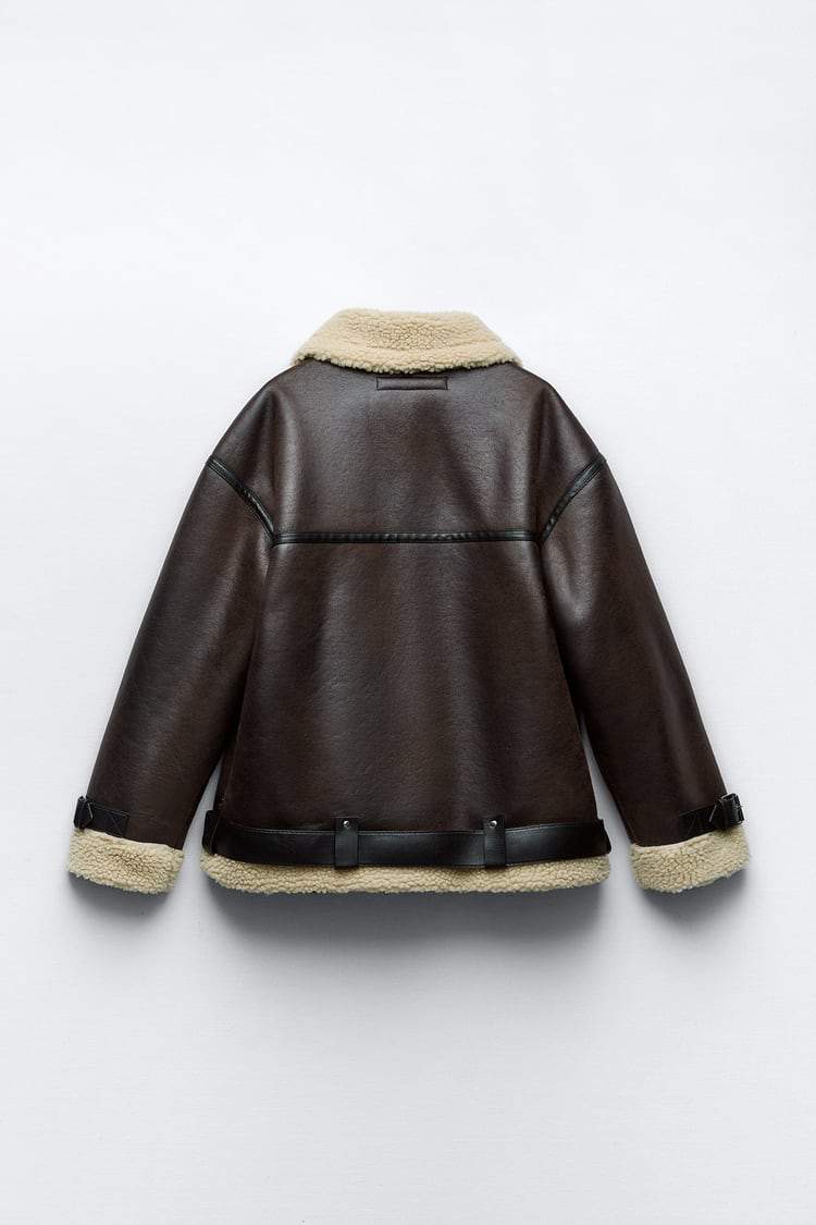 GR | Jacket with faux leather lapels