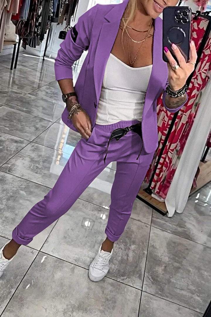 GR | Zweiteiliges Satz Obere Jacke & Elastische Hose
