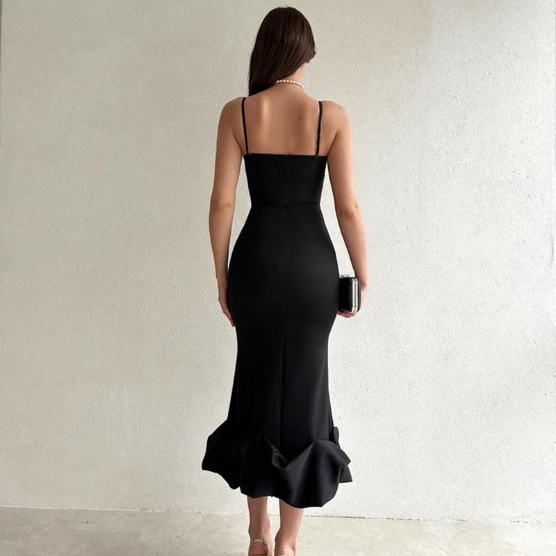 GR - Elegant solid-color slip dress