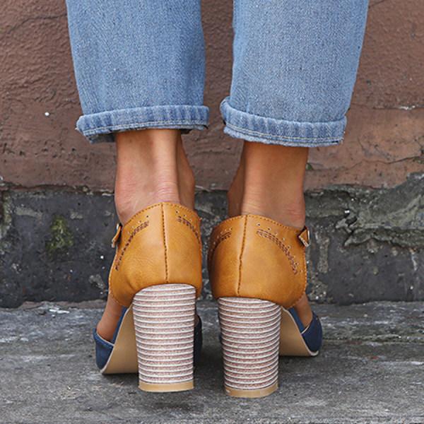 GR | Retro high-heeled sandals