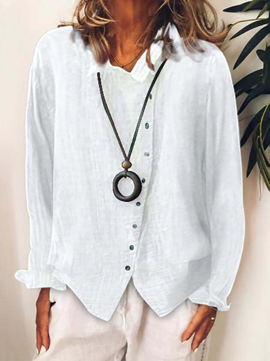 GR | Cotton & Linen Casual Long-Sleeve Shirt 
