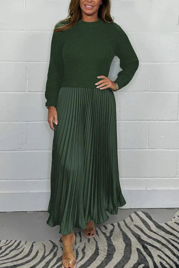 GR | Eleganter 2-In-1-Kleid-Pullover