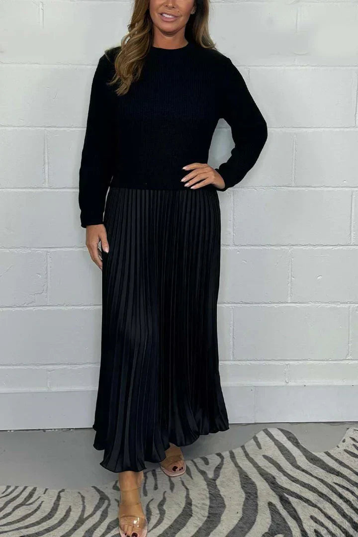 GR | Eleganter 2-In-1-Kleid-Pullover