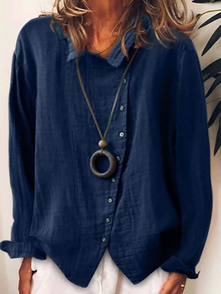 GR | Cotton & Linen Casual Long-Sleeve Shirt 