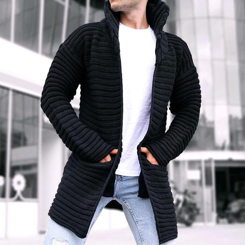 GR | Cardigan with stand-up collar